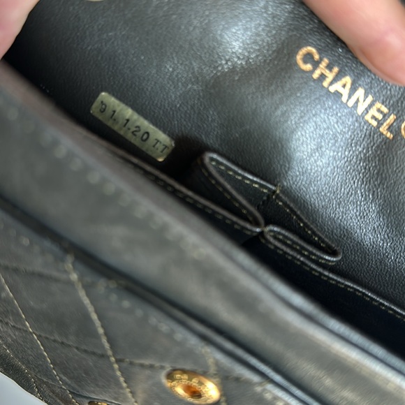 Vintage authentic Chanel gray double flap bag - Picture 8 of 9